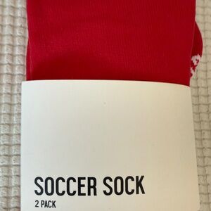 Soccer Socks Kids - Red - 2 Pack - NWT - Extra Small - Never Used. DSG Brand